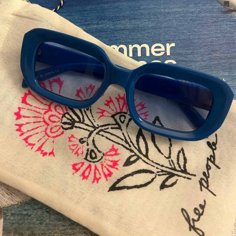 Free People Blue Sunglasses